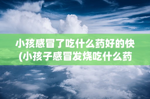 小孩感冒了吃什么药好的快(小孩子感冒发烧吃什么药最好)