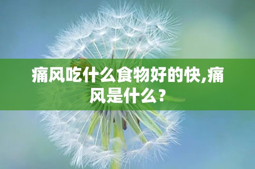 痛风吃什么食物好的快,痛风是什么？