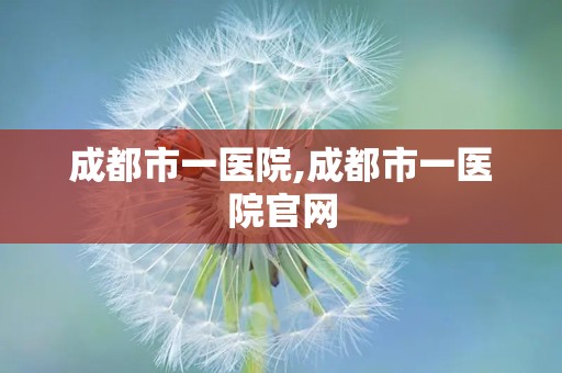 成都市一医院,成都市一医院官网