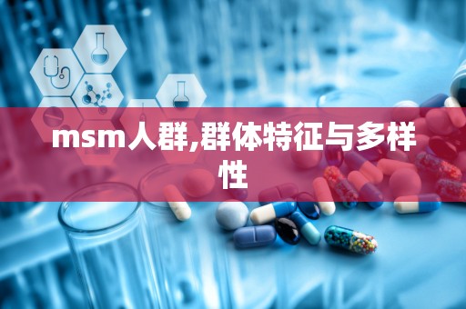 msm人群,群体特征与多样性