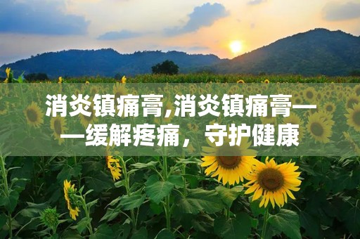 消炎镇痛膏,消炎镇痛膏——缓解疼痛，守护健康