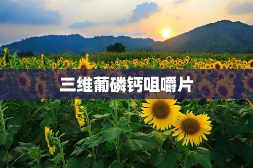 三维葡磷钙咀嚼片