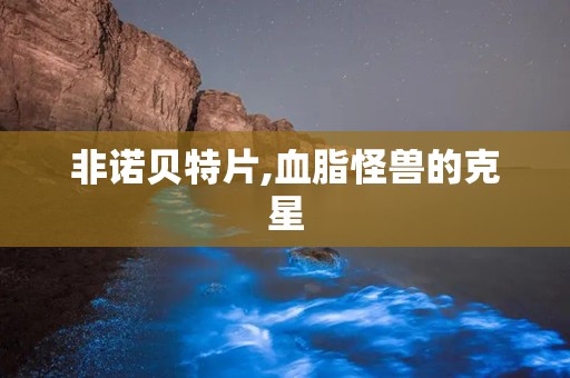 非诺贝特片,血脂怪兽的克星