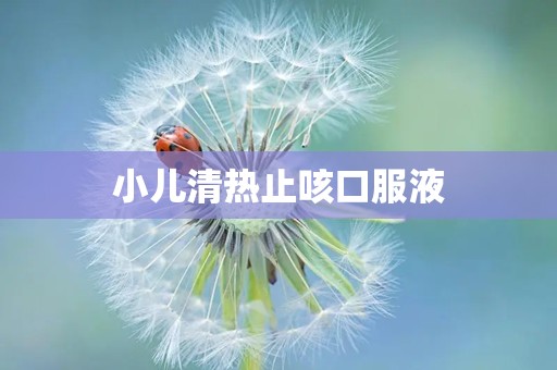 小儿清热止咳口服液