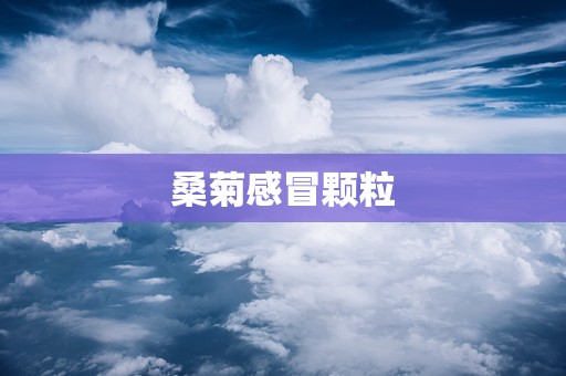 桑菊感冒颗粒
